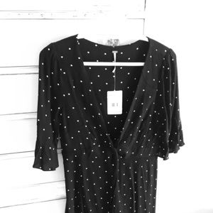 Free people - poka dot dress - tags on